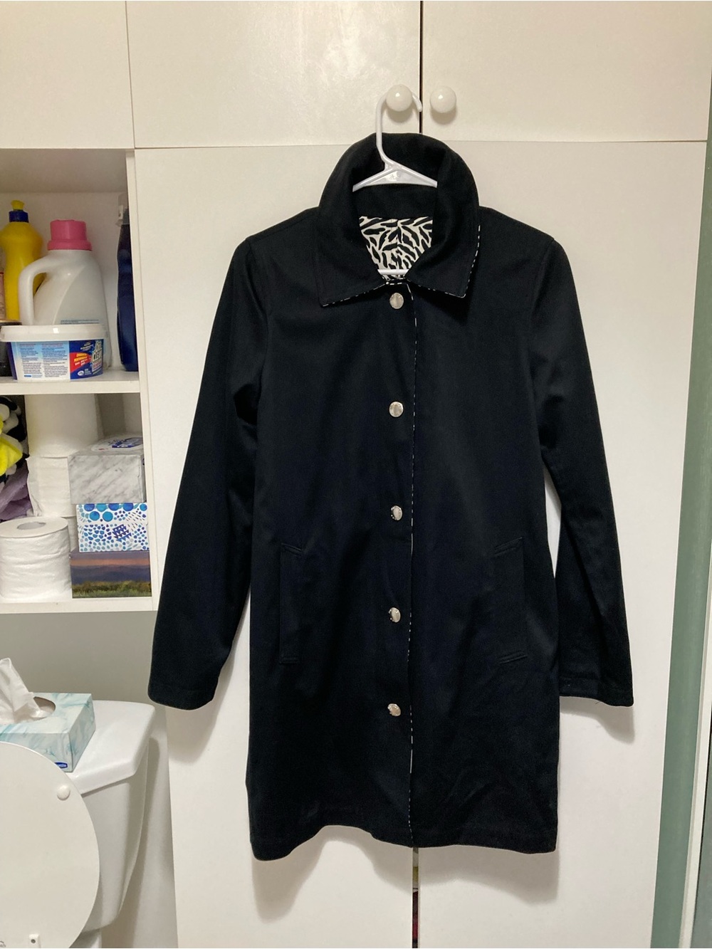 Michael Kors Black Single-Breasted Trench Coat